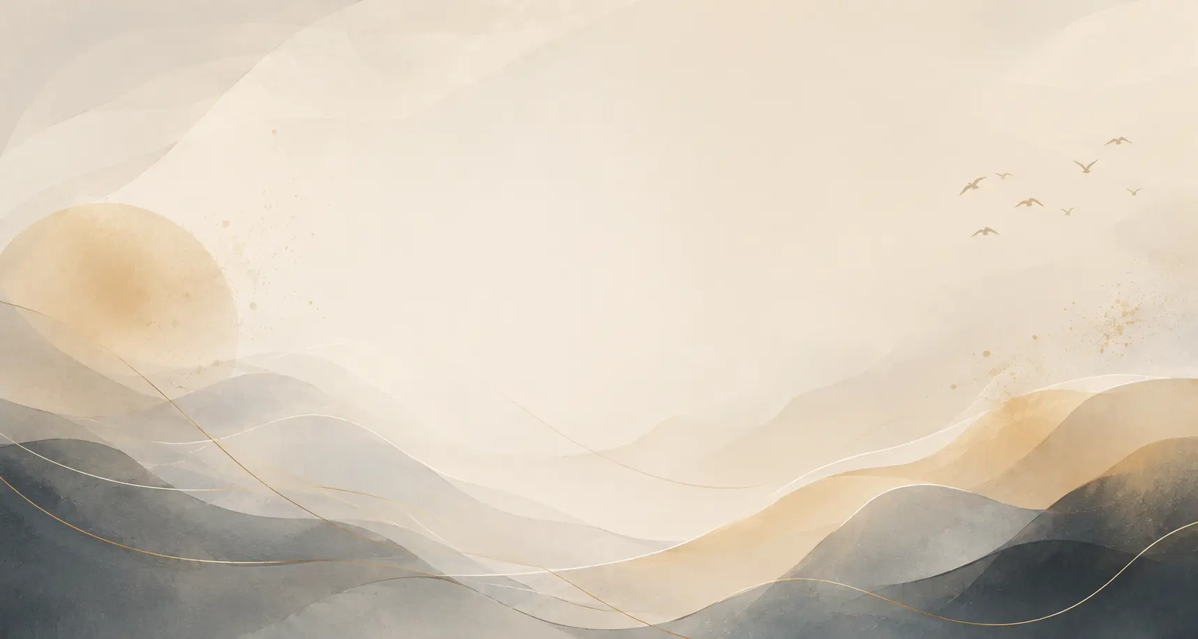 Soft abstract mountain landscape representing a calm contact page for psychiatric telehealth care in Colorado.