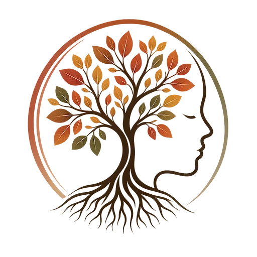 Tree growing within a human profile symbolizing mind-body wellness, emotional resilience, and whole-person mental health care.